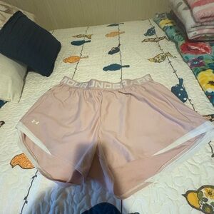 Under Armour Women's Light Pink Athletic Shorts